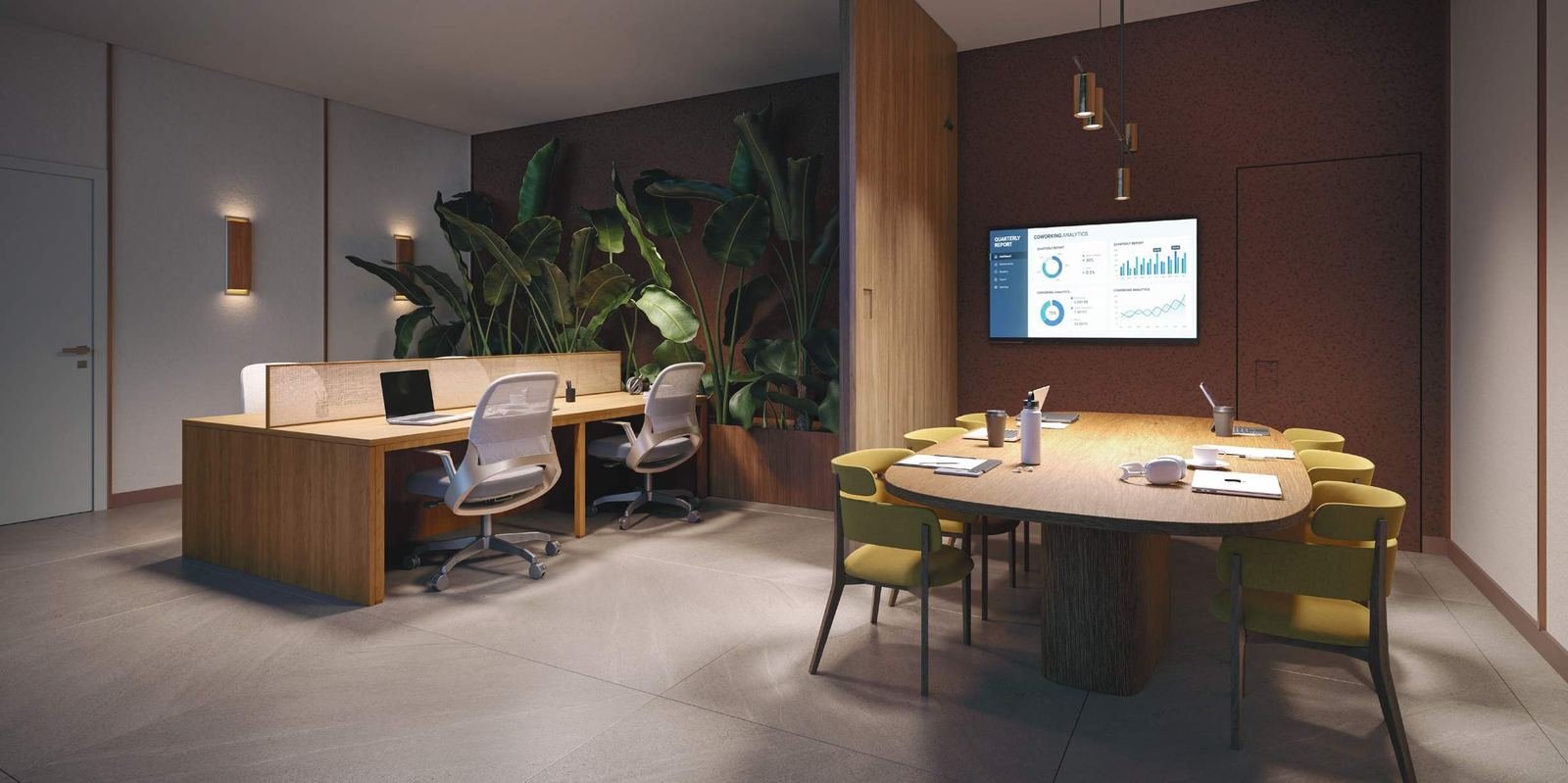 Coworking equipado do Almá Pinheiros